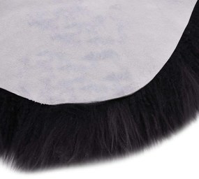 Koberec z ovčej kože tmavosivý 60x180 cm