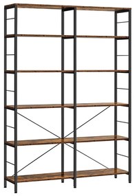 Knižnica NAVARO hnedá/čierna