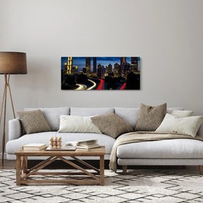 Obraz - Nočné mesto (120x50 cm)