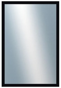 DANTIK - Zrkadlo v rámu, rozmer s rámom 40x60 cm z lišty PASTELKA čierna rovná (2597)