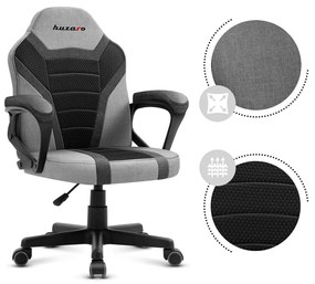 Detská herná stolička Rover 1 (čierna + sivá). Akcia -20%. Vlastná spoľahlivá doprava až k Vám domov. 1087538