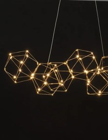 LED luster Nebula 108 zlaté