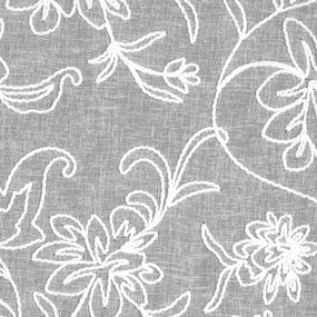 ZÁVES NA KRÚŽKOCH LILY 140X250 CM BIELA