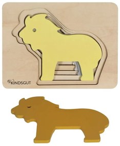 Drevené detské puzzle Kindsgut Lion