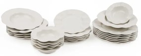 Jedálenská súprava 24 ks biela/porcelán