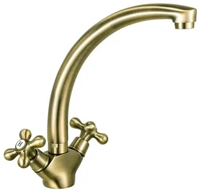 Drezová batéria Novaservis Ferro Antica s otočným ramienkom bronz BAI4BR