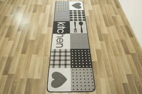 Koberec kuchynský Flex 19053/08 sivý