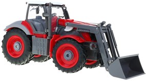 RAMIZ : RC traktor s vlečkou 2,4Ghz 1:28 červený RTR