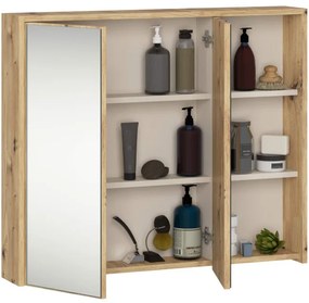 Zrkadlová skrinka VAMI W90 2D 3P LO artisan dub / kašmír