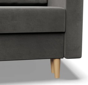 Sedacia súprava BLANK Elegant v tvare U svetlosivá