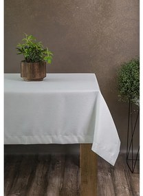 Luxusný obrus Jowita lurex 140 × 180 cm – biela/strieborná