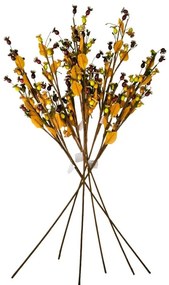 Súprava jesenných vetvičiek Zasnežený šípok 89 cm, 6 ks