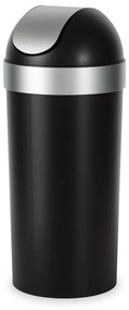 Čierny plastový odpadkový kôš 62 l Venti – Umbra
