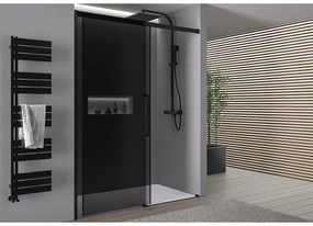 CERANO - Sprchové posuvné dvere Lantono L/P - 8 mm - čierna matná, grafitové sklo - 170x195 cm, CER-CER-8050BD7242