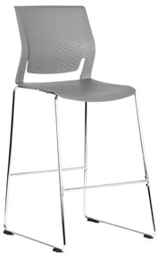 Barová stolička LENNY, sivá