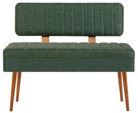Prešívaná lavica VINA 85x105 cm zelená/borovica atlantic