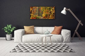 Obraz Canvas Les príroda jeseň 120x60 cm