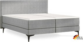Sivá kontinentálna posteľ Emma Elite boxspring Komfort 200x180