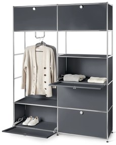 Kovový skriňový systém »CN3«, sivý