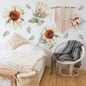 Gario Nálepka na stenu Sunflower - pestré slnečnice