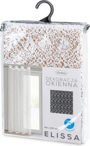 ZÁCLONA NA KRÚŽKOCH ELLISSA 140X250 CM BIELA