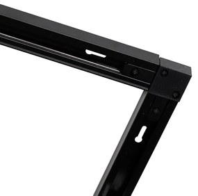 Moderný 1-fázový koľajnicový systém s 10 bodmi čierny - Jeana