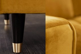 Rohová sedačka Cosy Velvet II horčicovo žltý zamat