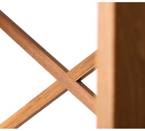 Regál z dubového dreva v prírodnej farbe 70x87 cm X-Shelf – Unique Furniture