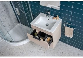 JIKA H4536021765141 - Kúpeľňová skrinka s umývadlom CUBE 60,7x65 cm jaseň