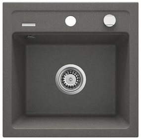 Deante ZQZ_T103 - Kuchynský drez ZORBA 44x44 cm granit/antracit