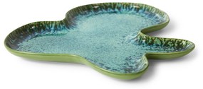 HK living Kameninový tanier Shell Teal