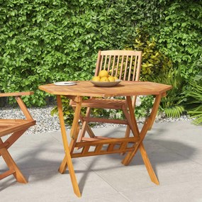 Skladací záhradný stôl 90x75 cm masívne akáciové drevo 319672