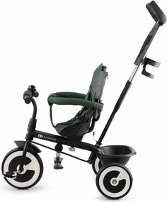 Detská trojkolka na tlačenie s otočným sedadlom ASTON – zelená