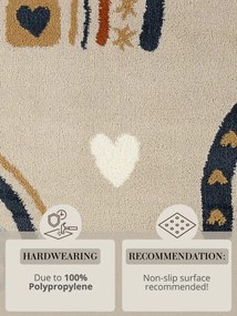 Koberec Hanse Home ADVENTURES BOWIE béžový kruh