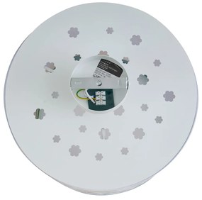 Detské stropné svietidlo biele s kvetmi - Harrie medzi kvetmi