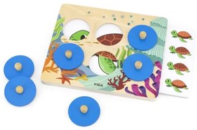 Viga Drevená porovnávacia hra - more