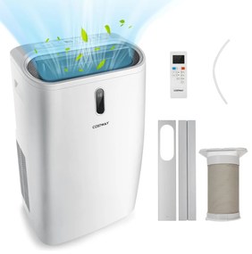 Mobilná klimatizácia 5v1 16000 BTU Chladenie & Ventilátor & Odvlhčovanie & Kúrenie Odvlhčovač 16℃-32℃ 44,5 x 39 x 77 cm Biela