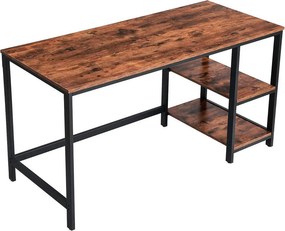 XXXLutz PÍSACÍ STÔL, hnedá, čierna, 140/60/75 cm Boxxx - Online Only kancelárie - 002543000105