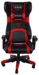 Herná stolička E-Blue COBRA BLUETOOTH s reproduktormi – čierna/červená, umelá koža