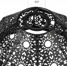 Náhradné tienidlo k lustru SAMIRA E27 pr. 33 cm čierna