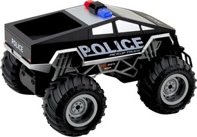 LEAN Toys Policajné terénne auto RC na diaľkové ovládanie čierne 1:16