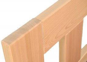 Drevená vyvýšená manželská posteľ KUBA - smrek, 200x180