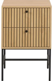 Nočný stolík s zásuvkami OLIVIA dub