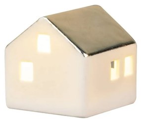 räder Porcelánový mini LED lampáš Small House