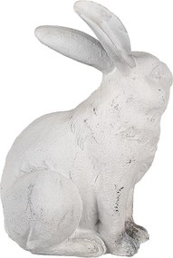 Béžová antik dekorácia socha králik - 15*11*21 cm