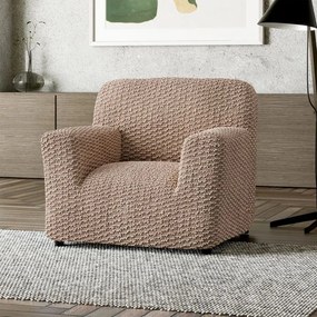 Bielastické poťahy MOSAICO béžové kreslo (š. 60 - 110 cm)