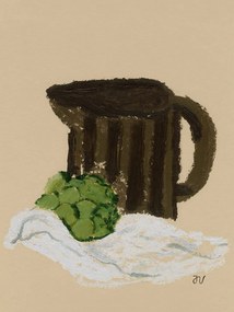 Moikka Plagát Still Life with Artichoke by Isabelle Vandeplassche 40x50