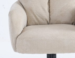 Jedálenská stolička Stephanie, béžová látka