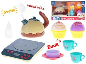 MICRO TRADING Indukčná čajová kanvica na batérie so svetlom a zvukom