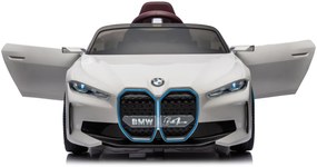 Detské elektrické autíčko s diaľkovým ovládaním BestBerg BBCC-20W - BMW i4 / od 3 rokov / nosnosť 30 kg / biela